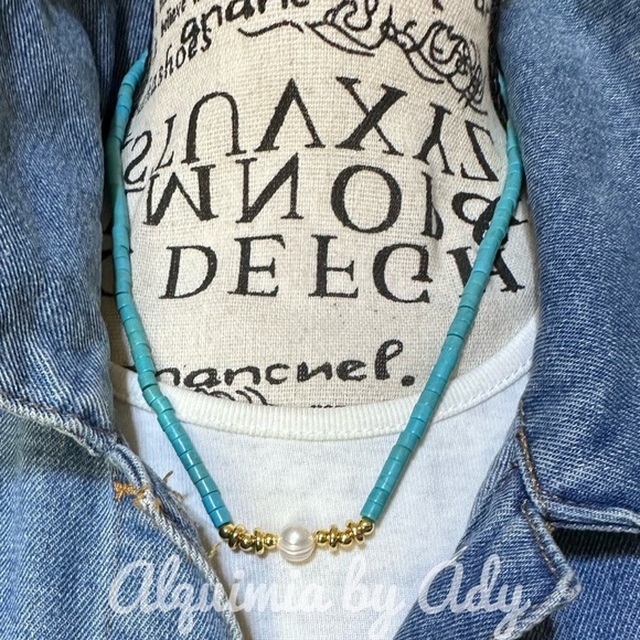 Alquimia Turquoise and Gold Necklace